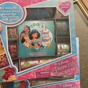Disney | Office | Princess Sticker Box 2x Stationary Boxes Loose Disney ...